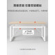 电脑桌台式简易卧室书桌学生家用学习桌子办公桌长方形工作台 14070白橡木色斜撑加固