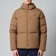 
Adidas men's winter warm hooded down jacket fashionable comfortable casual jacket outdoor windproof running training sportswear JV6189/Merry Brown S