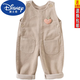 Disney baby overalls autumn and winter plus velvet infant jumpsuit 0 to 3 years old children's casual cute baby corduroy pants khaki (spring and autumn) 90