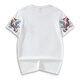 
Denon supreme short-sleeved Chinese style T-shirt men's and women's trendy brand summer Kirin embroidery large size men's trendy couple's T-shirt 691 white 2XL (recommended 160-175 Jin [Jin equals 0.5 kg])