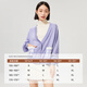 
Aiju Tuchun new age-reducing bow pocket cardigan V-neck sweater knitted jacket women EWZSJ1M702A black 04 155/80A/S