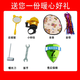 Qizhilong Children's Tricycle Bicycle Baby Child's Car Child's Car 1 à 6 ans Tricycle de Tricycle à pied Lightweight Trolley Titanium Air Wheel + Push Tige + Double Frein Rose