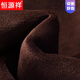 Hengyuanxiang light luxury high-end winter velvet thickened woolen sweater for men solid color half turtleneck pure wool machine washable men's sweater 170/88A