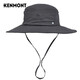 Kenmont outdoor fisherman hat spring and summer hat men's sun protection hat folding breathable mountaineering brim hat km-3261