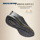 斯凯奇（Skechers）男士运动皮鞋软底足弓支撑运动鞋系带绅士商务鞋 BLK黑色 40