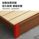 Kimber oak upgraded bed board solid wood bed new Chinese double bed walnut color wooden bed simple master bedroom home single bed walnut color single bed 1.5*2 meters upgraded bed board
