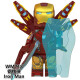 
FSYDFHB compatible with Lego Avengers 4 Iron Man 3 War Machine Anti Hulk Mecha MK85 Building Block Assembly Tiles Patriot 2 Generation 1343