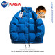 Colombass NASA trendy brand down jacket men's new winter short style men's thickened warm loose winter jacket black (upgraded) L (175) (recommended 115-130Jin Jin equals 0.5 kg)