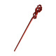 Mengyi ancient style long hairpin extended red sandalwood hairpin advanced Hanfu modern wooden hairpin dark plum