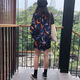 ZHIDOUDOU衬衫女春秋新款韩版宽松印花衬衣港味复古长袖衣外套 a 9712 S  收藏店铺ONG小礼物
