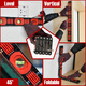 Huili multi-functional folding level high-precision multi-angle corner building decoration measurement woodworking tool level 50-fold folding level red aluminum alloy