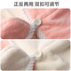 Ka Ximu double-layer dry hair cap absorption thickened coral velvet water absorption quick-drying hair wrapping hair magic weapon for women Double-layer thickened-pink white + green powder value 2 pieces