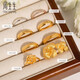 
Zhou Shengsheng Chinese Valentine's Golden Ring, Foot Gold Su Circle Live Ring, Men and Women's Couple, Can be used as a pairing ring 09141R, Priced at 4.3 grams