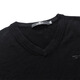 Septwolves cardigan men's pure wool V-neck knitted vest vest men's sweater sweater men's business versatile top 001 (black) L 170
