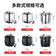 Vnash electronic warm soup cooker buffet stove commercial insulated bucket soup pot warm porridge bucket pot electric heating soup stove 10L large mouth black soup cooker/with soup spoon