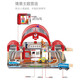 Hape Deutschland Hape Bahngleis Spielzeug Holzbaubaubaugruppe Set Multifunktion Kinderzug Spielzeug Luxus-Bahnhof E3725