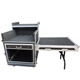 12U16U flight case cabinet power amplifier audio cabinet mixer with shelf flight case stage equipment cabinet 8+4 single layer one workbench + 2u drawer