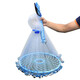 Renniaofei hand-throwing net, Frisbee-type hand-throwing net, monofilament line, strong and durable, weighted drop, thickened rope, easy to throw fishing net 4.2 meters