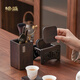 Bangsheng Tea Ceremony Six Gentlemen Ebony Solid Wood Tea Clamp Kung Fu Tea Set Accessories Complete Tea Knife Set Pot Keeping Pen Ebony Daji Six Gentlemen Single Barrel
