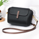Qidell Real Cowhide One-Shoulder kleiner Quadratbeutel für Frauen Trendy Casual Shell Bag weiche obere Schicht Kuhspannhaut Leder Frauen große Kapazität Crossbody Bag Schwarz