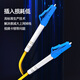 
Nokoxin fiber optic jumper telecommunications grade single-mode single-core fiber optic jumper SC-SC engineering room optical terminal transceiver suitable for pigtails Single-mode single-core LC-LC 3 meters