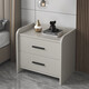 Gupujia solid wood bedside table bedroom small apartment simple modern bedside cabinet small storage cabinet storage locker light gray