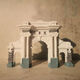 Diana Peking Touristenattraktionen Ornamente Tiananmen Vogel Nest Wasser Würfel Tsinghua Park Monument Architekturmodell Kinderstudie Small Tiananmen-Cartoon Edition Länge 10 cm