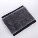 FitonTon neck scarf men's winter solid color thickened warm neck gaiter plus velvet cold scarf neck gaiter FTW0030 black