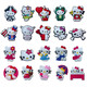 Lochschuhe Sanrio Schuhe Schnalle Cartoon PVC Weiche Kleber abnehmbarer Orament 4 Packs