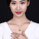 Haikai Necklace Women's Emerald Gemstone Necklace Luxury Jewelry Valentine's Day Birthday Gift for Wife Emerald Necklace (1.3 carats/selected flawless)
