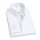 Vancl Eslite Camisa de manga larga para hombres Negocios para hombres sin hierro Formal de algodón 80 Jacquard Strip Camisa Blanca 41