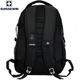 SUISSEWIN Swiss backpack saber business commuting large capacity water-proof computer backpack fashion student internet celebrity bag black 9923 classic model