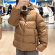 阿迪达斯 （adidas）羽绒服女装2024秋冬新款运动服保暖连帽上衣夹克外套JV6191 JV6191棕色 M