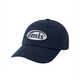 EMIS hat couple casual and fashionable soft top cap cap same color Coke logo navy blue baseball cap same color badge baseball cap - navy blue