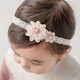 
Midur Korean baby girl hairband baby girl headband headband flower 100-day hair accessories one year old hairband princess infant braised door pink (May flower hairband)