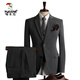 Woodpecker (TUCANO) large size suit men's four seasons casual business formal wear fashion slim wedding groomsmen dress suit men's medium gray double button (suit + trousers) L 50 (113-123Jin Jin equals 0.5 kg)