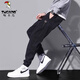 Woodpecker (TUCANO) black jeans men's typography fashion workwear boys 2025 new casual autumn trousers DW_9859 black XL