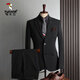 Woodpecker (TUCANO) large size suit men's four seasons casual business formal wear fashion slim wedding groomsmen dress suit men's medium gray double button (suit + trousers) L 50 (113-123Jin Jin equals 0.5 kg)