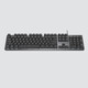 罗技（Logitech） K845机械键盘 有线键盘全尺寸 DIY键帽发光电竞办公键盘吃鸡键盘 【K845小刘鸭系列】 黑色 TTC 青轴