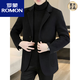 
ROMON (ROMON) Spring and Autumn and Winter New Wool Wool Jacket Men's Short Double-Sided Wool Cashmere Coat Men's Youth Suit 88001 Khaki 70% Wool 3XL 165~180Jin [Jin equals 0.5 kg]