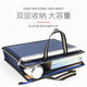 
Portable document bag A4 canvas file bag conference bag official document bag zipper bag office business information bag printing ogo 687 hidden blue - no side width - no inner lining