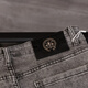 Aignesa grenzüberschreitende neue richtige Version Chrome Hearts Croat Jeans High Street Slim Jeans Schwarz WL9901 m