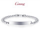 GsunG platinum men's bracelet PT950 men's Cuban chain atmosphere middle belt brand riding whip platinum bracelet for women please contact customer service to confirm the gold weight price