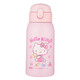 HELLO KITTY 凯蒂猫儿童卡通保温杯316镜面不锈钢带吸管保温水杯女童小学生保温杯 KT-1381【粉色600ML】
