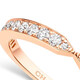 CHAUMET buyer purchasing TRIOMPHE DE CHAUMET Coronation Love Series Pair of Rings Wedding Ring Full Diamond 2.5mm 18K Rose Gold 083145 53