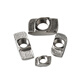 TDT iron nickel-plated European standard aluminum profile T-type nut 304 stainless steel national standard M3M4M5M6M8 national standard 30M4T type nut 40 pieces