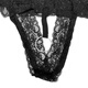 Men's sexy underwear large size sexy see-through lace hollow thong youth sexy underwear without revealing butt hair L