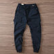 Commander Xiong Frühlings- und Herbstarbeitshose Männer leichte Outdoor Trendy Outdoor modische Hose Elastische Gürtel Trendy Hosen Männer schwarz #15696 Taschen können 3xl 145-160jin [Jin gleich 0,5 kg] abgeschnitten werden]