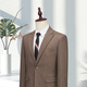 DVHNMK luxury brand men's suit suit men's business casual high-end formal wedding dress single-breasted suit khaki (top + pants) ready stock M (recommended 95-110 Jin Jin equals 0.5 kg) ready stock fast
