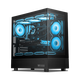 Ningmeidu [National Subvention 20%] 14e génération I7 14700KF / RTX5060TI / 5070 Myth Black E-Sports Design Rendre la mer Room de bureau